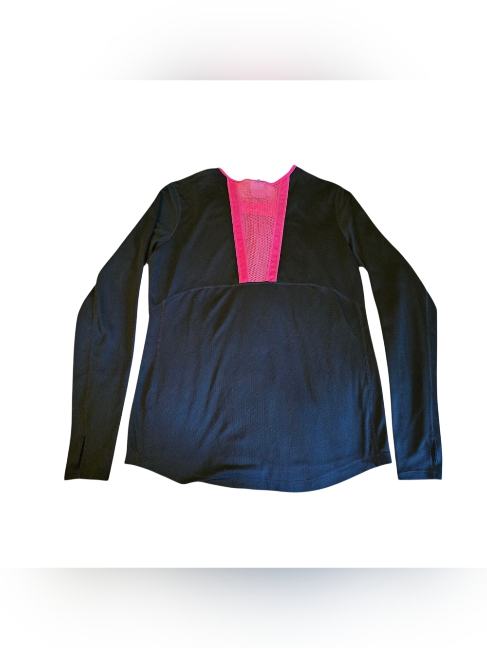 Nike Dri-FIT Black & Pink Long Sleeve Athletic Top Size M